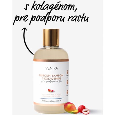 Venira Přírodní šampon s kolagenem pro podporu růstu mango liči 300 ml