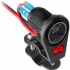 PEIYING 12V zásuvka na motorku 2xUSB 3100 mA