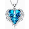 Swarovski e. Náhrdelník modré srdce sen6196