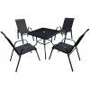 Aldotrade Set záhradného nábytku IDA, sivá, 5 ks