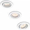 Philips 50183/31/PN set zápustných bodových svietidiel Enneper 3x5,5W|GU10