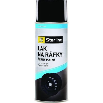 STARLINE Lak na ráfiky čierny matný, sprej 400 ml