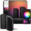 Philips Philips -SADA 2x LED RGBW stmievateľné svietidlo Hue PLAY LED/20W/230V 2000–6500K čierna P6870 + záruka 5 rokov zadarmo