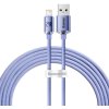 Baseus CAJY000005 Crystal Shine Series, USB - Lightning 20W, 1,2m, fialový