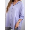 Fashionweek Košeľová blúzka z ľahkej a príjemnej bavlny K65622 Farba: LILAC, Veľkosť: Universal