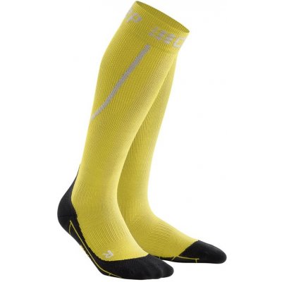 CEP Zimné bežecké podkolienky Winter Run Socks women žltá/čierna