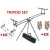 MIVARDI Tripod Premium SET + Free 2x BITE ALARM + 2x SWING ARM