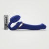 Vibračné strapless dildo Strap-on-me Multi Orgasm M Night Blue, vibračné vkladacie dildo 23,3 x 3,8–3,9 cm