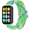 eses Pletený nylonový remienok pre Xiaomi Redmi Watch 4, 5, 6 a Smart Band 8 Pro a 9 Pro - Svetlo zelený