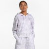 Puma Summer Graphic AOP Ful-Zip Hoodie fialová biela