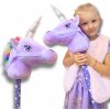 JEDNOROŽEC HOBBY HORSE HLAVA KOŇA KÔŇ NA PALICI PLYŠOVÝ SO ZVUKOM