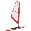 vidaXL Nafukovací Stand up paddleboard s plachtou, červeno biely 92209