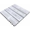Smartdeck Drevená dlaždica thermo white, borovica, 60 × 60 cm, WSPTSD6060BA