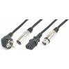 BeamZ Professional CX10-20 Light Combi Cable Schuko - XLR M / IEC F - XLR F 20M