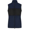 James & Nicholson | JN 1309, Dámska fleecová vesta, modrá navy - čierna, XL
