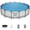 Bazén Bestway® Steel Pro MAX, 56488, kartušová filtrácia, rebrík, plachta, 457x107 cm