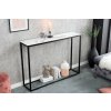 LuxD Dizajnová konzola Latrisha 110 cm biela - vzor mramor