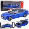 kovový model auta audi a6 l 1:18 so svetlami a zvukmi – modrý