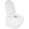 Gamma Mut-303, závesná WC misa Tornado/Rimless 490x360x345 mm + SLIM toaletné sedadlo, biela lesklá, GMA-MUT-303