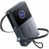 Joyroom Power Bank with Digital Display, C+U+U, PD 22.5W, 10000 mAh with Built-in Retractable Typle-C cable (0.7m) Black (JR-PR1)