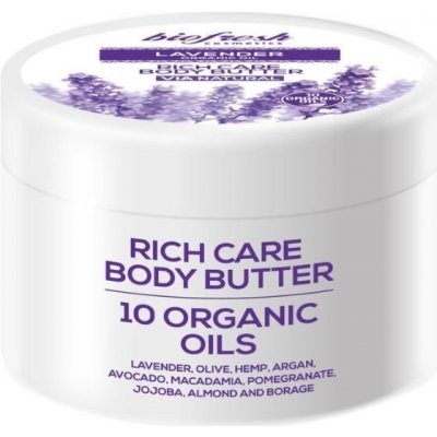 Extra vyživujúce telové maslo s organickým levanduľovým olejom Lavender 300ml