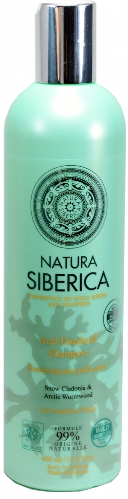 Natura Siberica šampón pro citlivou pokožku hlavy proti lupům Anti Dandruff Shampoo 400 ml