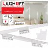 Magnetické LED koľajnicové osvetlenie biele 2x KOĽAJNICA 1m + 6x reflektor