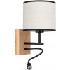 Spot-Light | Spot-Light 67291974 - LED Nástenná lampa BOHO 1xE27/25W/230V + LED/1W/230V dub | SP1013