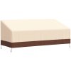 vidaXL Obal na 3-miestnu lavicu béžový 204x86x48/73 cm 600D oxford