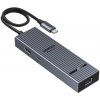 UGREEN CM828 6v1 hub - RJ45 / HDMI / 2x USB-C / 2x USB-A na USB-C - tmavo šedý - možnosť vrátiť tovar ZADARMO do 30tich dní