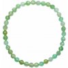 Nefertitis Chryzopras náramok extra AA kvalita brúsené korálky NF9164 - obvod cca 16 až 22 cm
