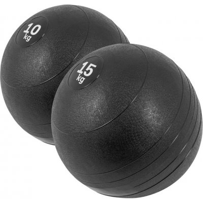 Gorilla Sports Sada slamball medicinbalov, čierna, 2 ks, 25 kg