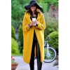 Fashionweek Dámsky exclusive elegantný farebný sveter kabát s kapucňou HONEY S/M/L Farba: svetlo šedá, Veľkosť: Universal