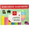 Koh-I-Noor krieda školská fluorescenčná 6 farieb