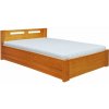 Wiór Manželská postel NINA 2 s úložným prostorem - dub Bělený dub XXL 200x200