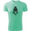 Eat sleep tennis - Pánske tričko Fantasy športové - 2XL ( Mätová )