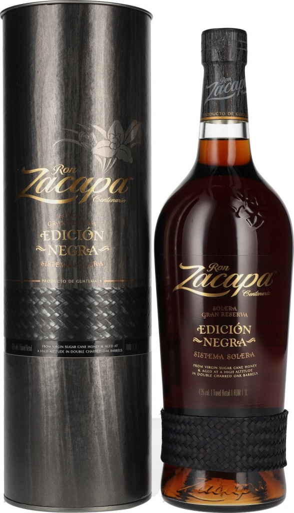 Zacapa Centenario Edicion Negra Solera Gran Reserva 43% 0,7 l (tuba)