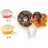 Forma na nanuky Liekué Tvorítka na nanuky v tvare donutov a praclíkov Donut 2ks & Pretzel 2ks (3400255SURU150)