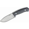 LionSteel M3 MI lovecký nôž 10,5 cm, čierna, Micarta, puzdro Cordura