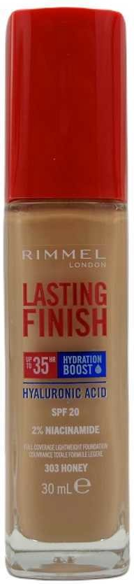 Rimmel London Lasting Finish 35H SPF20 Dlhotrvajúci hydratačný make-up 303 Honey 30 ml