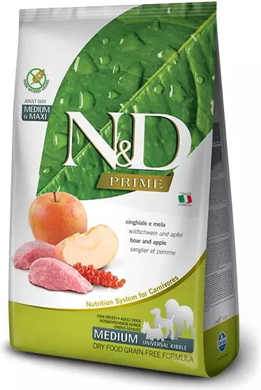 N&D Dog Prime Adult Medium & Maxi Boar & Apple 3 x 12 kg