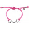 EQUESTRIAN Sam náramok – strieborné zubadlo FARBA: Fuchsia