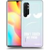 Picasee silikónový prehľadný obal pre Xiaomi Mi Note 10 Lite - Nesiahajte mi na telefón