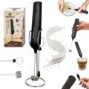 Napěňovač mlieka USB-C, 3 rýchlosti, 2 nadstavce, stojan, akumulátor KINGHoff