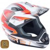 GSB XP-14B ADULT MX OFF ROAD prilba GRAPHIC ORANGE LESK, Varianta S GSB012S