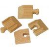BABU vláčiky - Koľaj rampa 4cm, 4ks