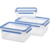 Emsa Food Clip&Close 508567 3er Set transparent modra