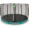 EXIT TOYS Exit Allure Classic prízemnná trampolína s ochrannou sieťou 366 cm, zelená farba