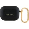Guess PU Grained Classic Logo Pouzdro pro AirPods Pro Black