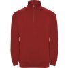 Aneto mikina so štvrtkovým zipsom 280 g/m² - Červená, M